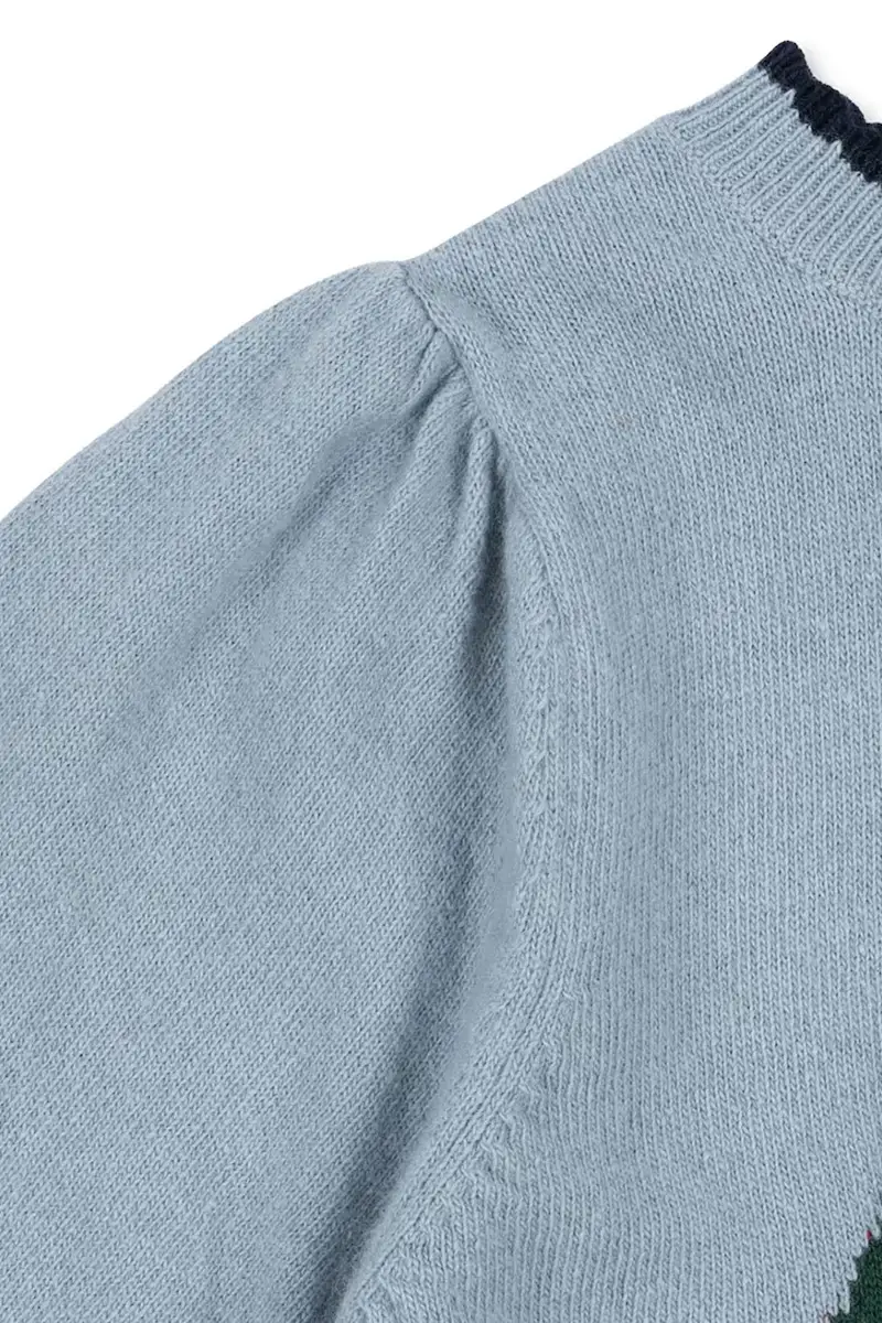 vestito con lana per bambini ALEXA KNIT DRESS Blu miniatura 5