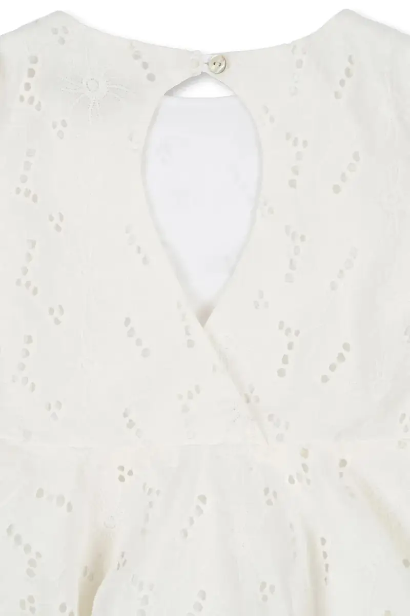 vestito di cotone bambina GLAISE DRESS GOTS colore bianco KS103166 miniatura 4