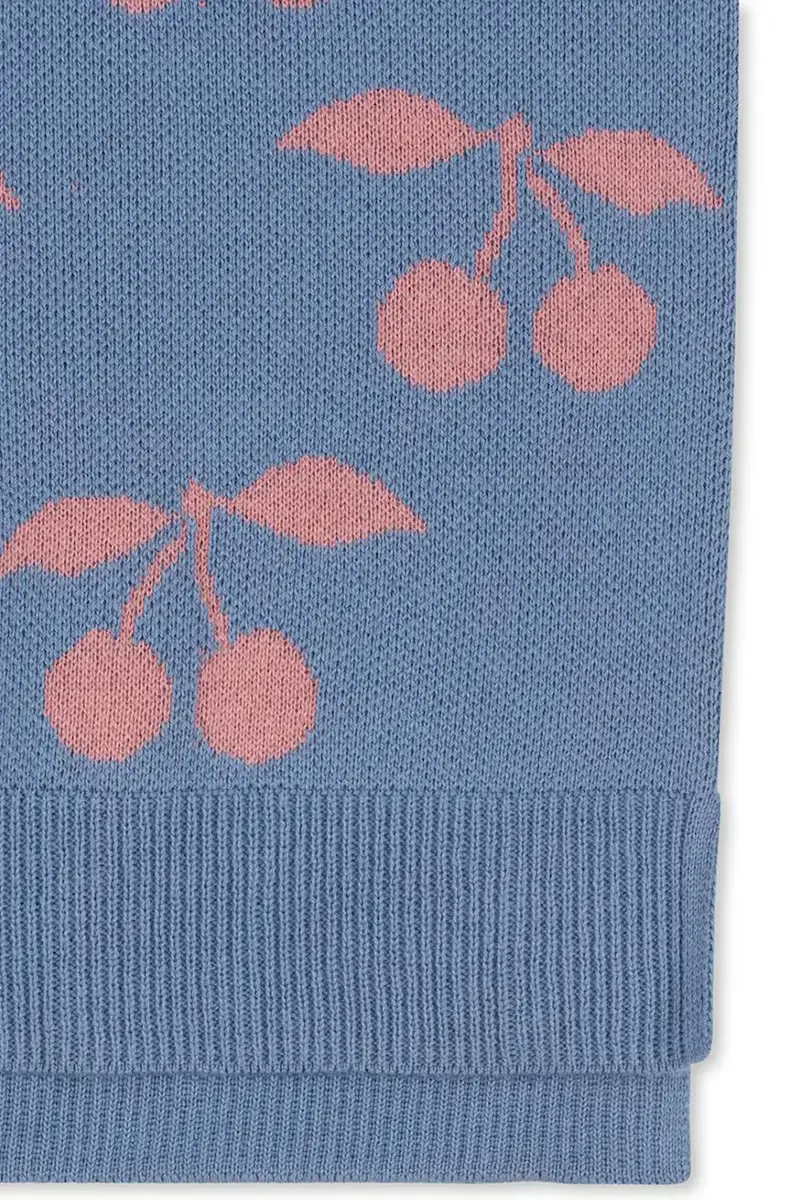 vestito di cotone bambina LAPIS KNIT DRESS GOTS colore violetto KS103854 miniatura 5