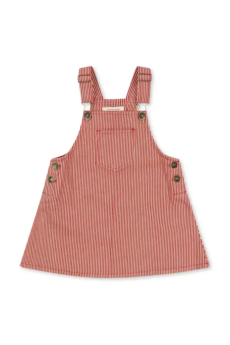 vestito di cotone bambina LUC SPENCER DRESS GOTS Rosa miniatura 2