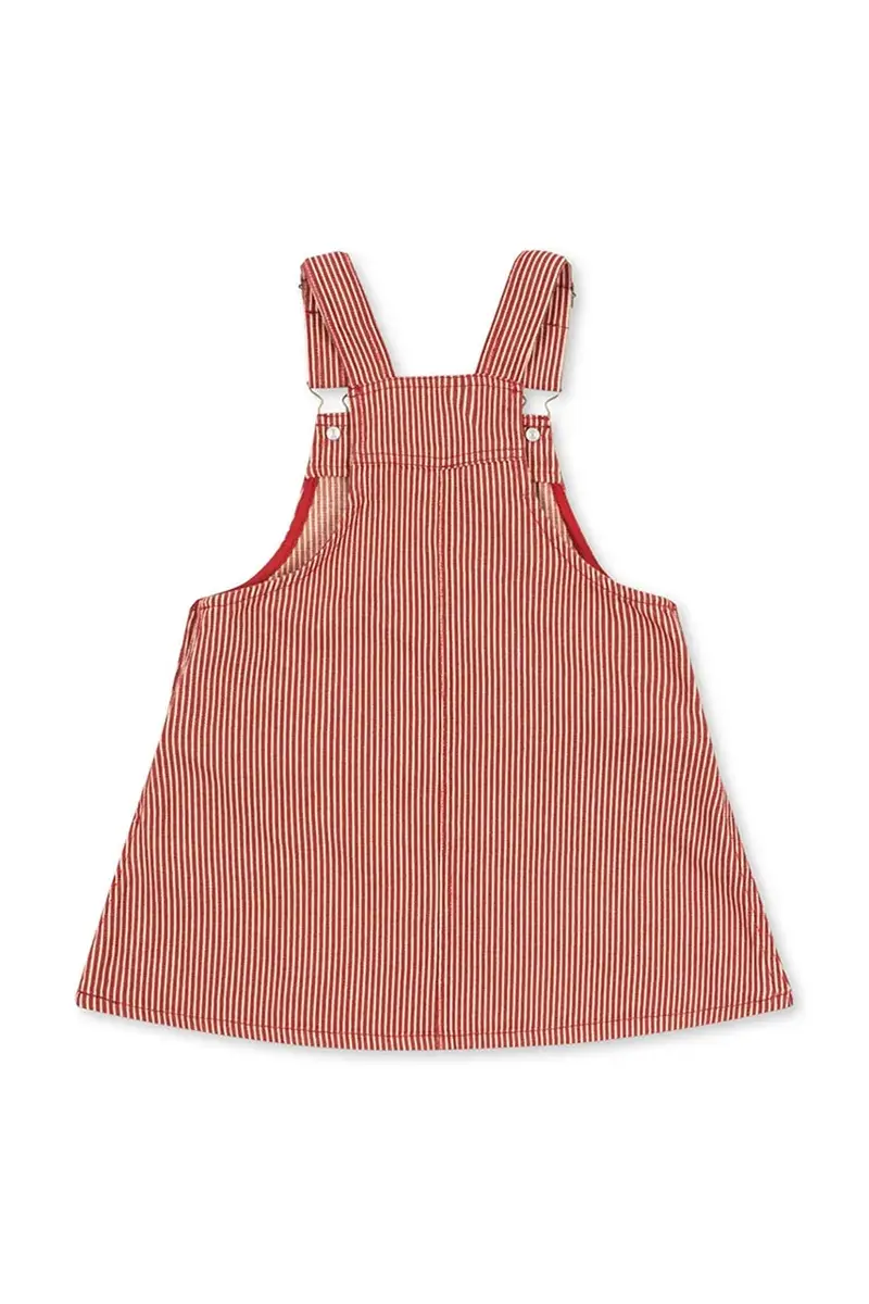 vestito di cotone bambina LUC SPENCER DRESS GOTS Rosa miniatura 3