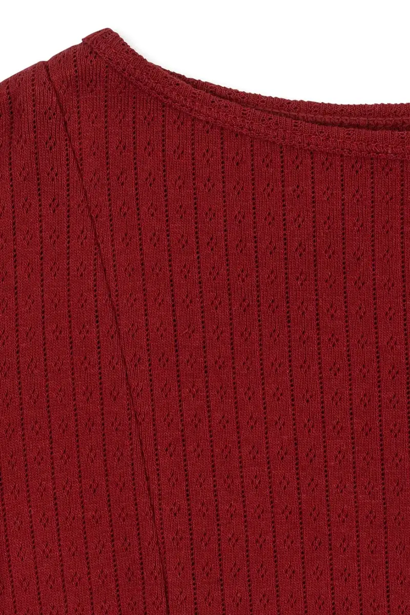 vestito di cotone bambina MINNIE DRESS GOTS Rosso miniatura 4