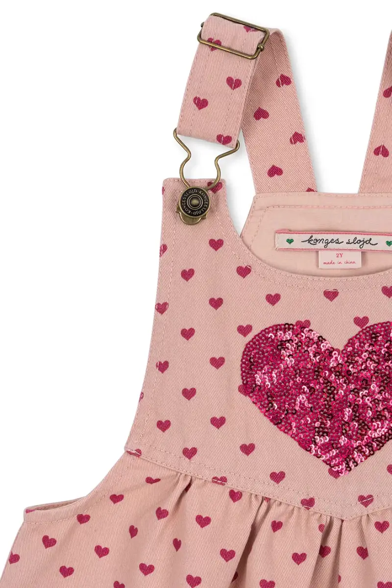 vestito di cotone bambina NOLA SEQUIN SPENCER DRESS GOTS colore rosa KS103949 miniatura 4