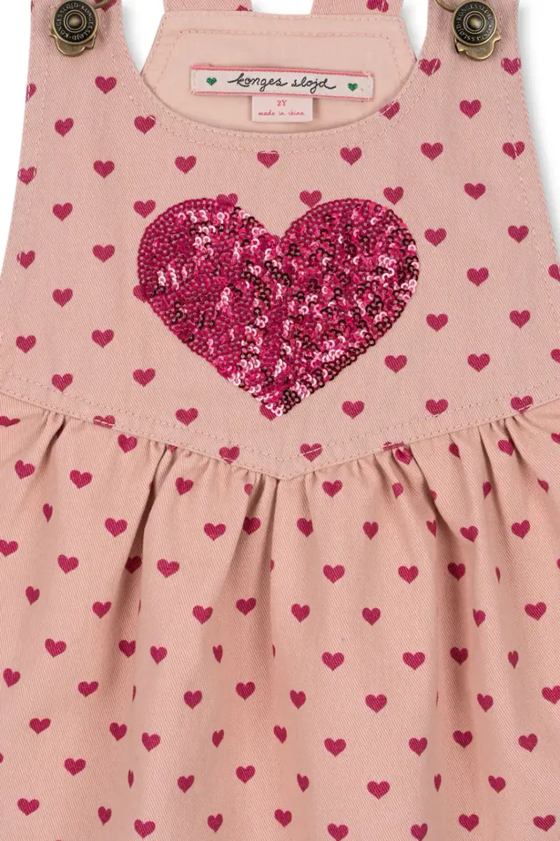 vestito di cotone bambina NOLA SEQUIN SPENCER DRESS GOTS colore rosa KS103949 miniatura 5