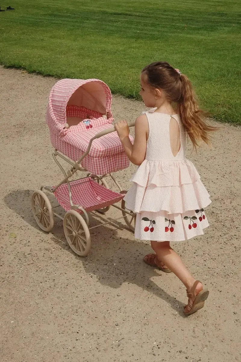 vestito ELLIE DRESS GOTS colore beige KS103056