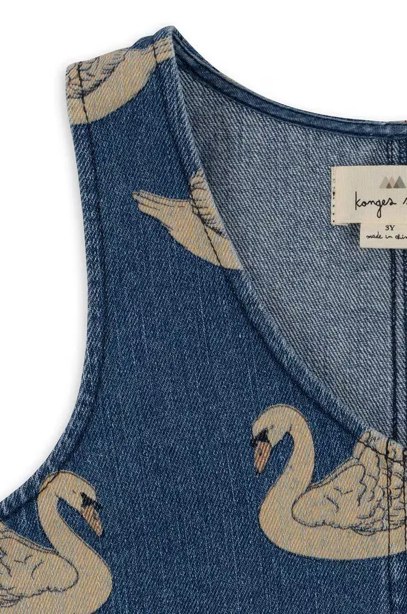 vestito jeans bambino/a colore blu miniatura 4