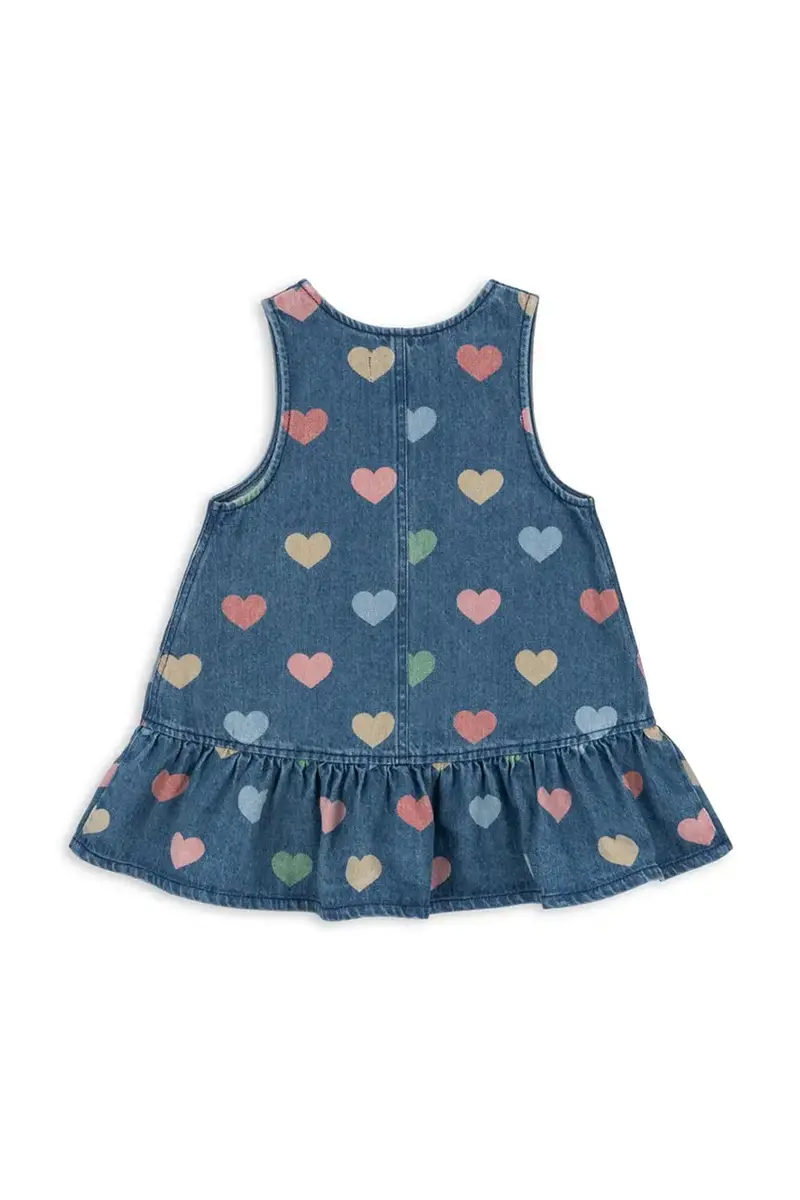 vestito jeans bambino/a MAGOT DRESS GOTS colore blu navy KS103884 miniatura 2