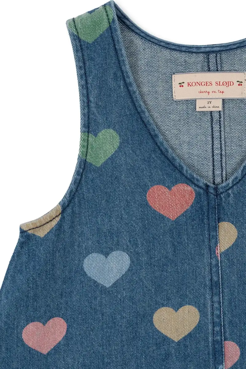 vestito jeans bambino/a MAGOT DRESS GOTS colore blu navy KS103884 miniatura 3