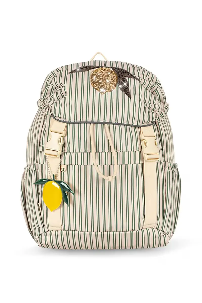 zaino bambino/a CLOVER SCHOOLBAG colore beige KS103457 miniatura 2