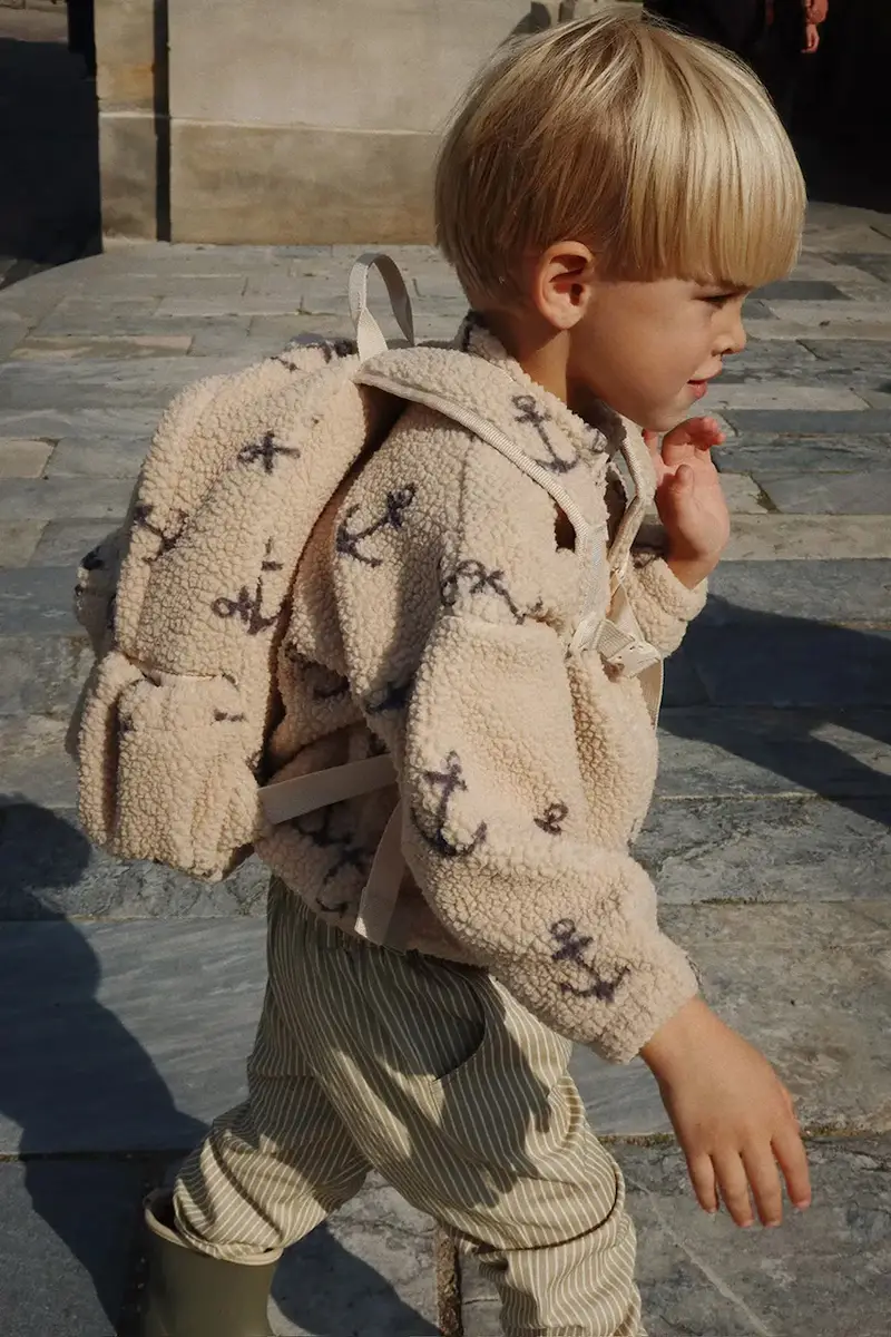 zaino bambino/a JODY TEDDY BACKPACK GRS colore beige KS103478 miniatura 4