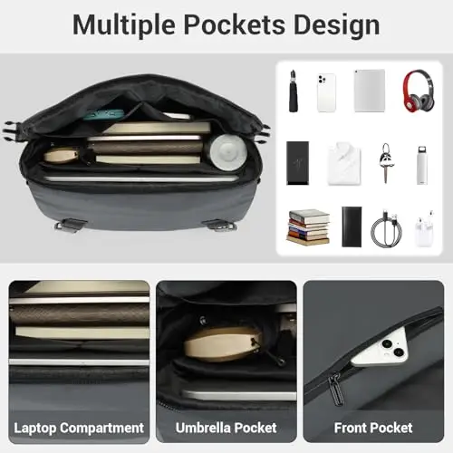 KONO Borsa a tracolla Uomo Grigio 3435257 miniatura 2