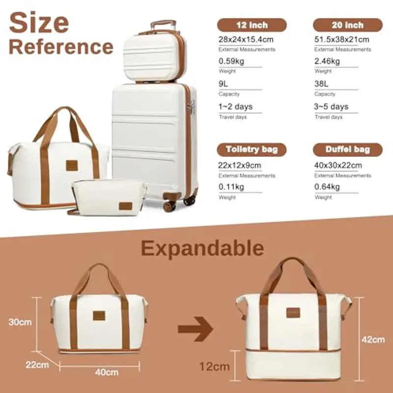 KONO Borsone da viaggio Crema 1918089 miniatura 2