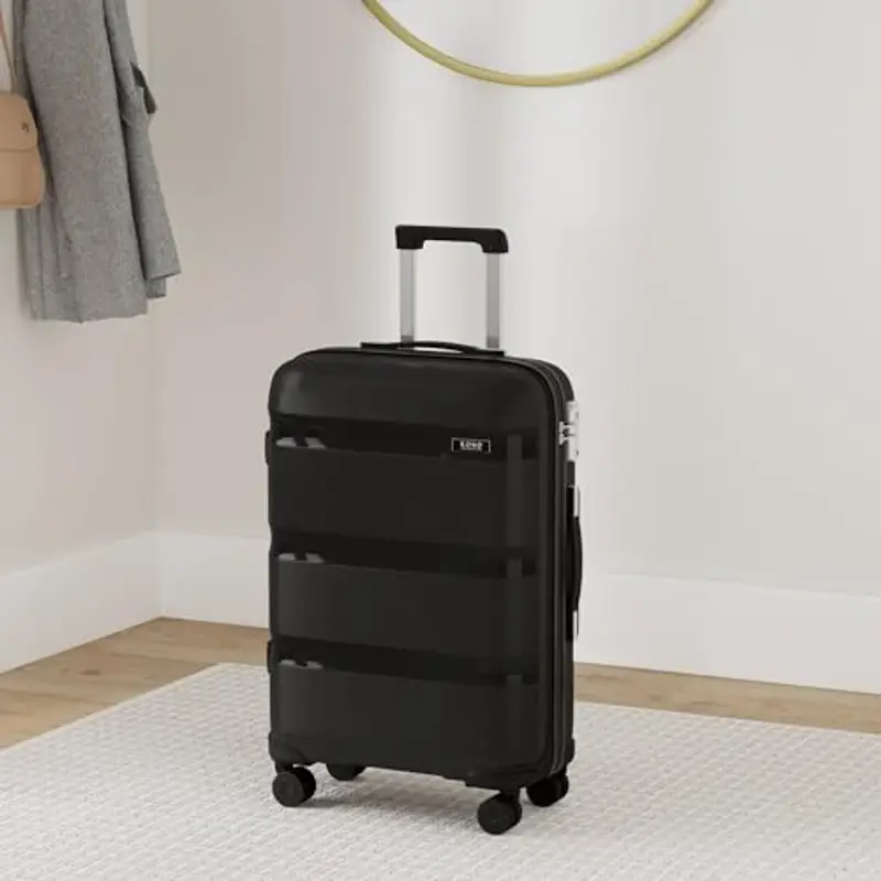 KONO Trolley Bagaglio a Mano 55cm con Lucchetto TSA Robusto Polipropilene Valigia 40L miniatura 2