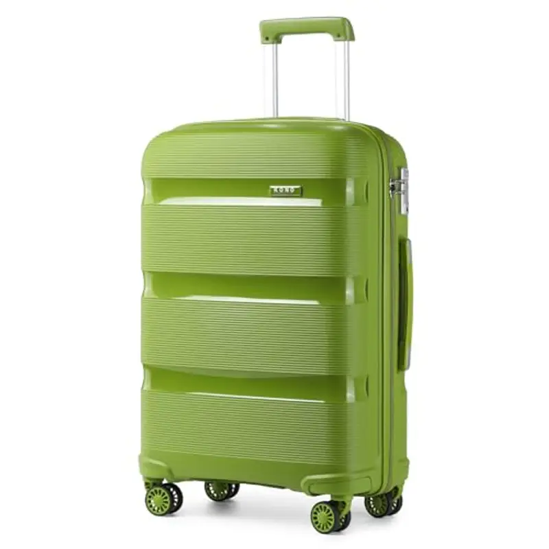 KONO Valigia Trolley Rigida Bagaglio a Mano 55cm Leggero in Polipropilene Valige con 4 Ruote e TSA Lucchetto