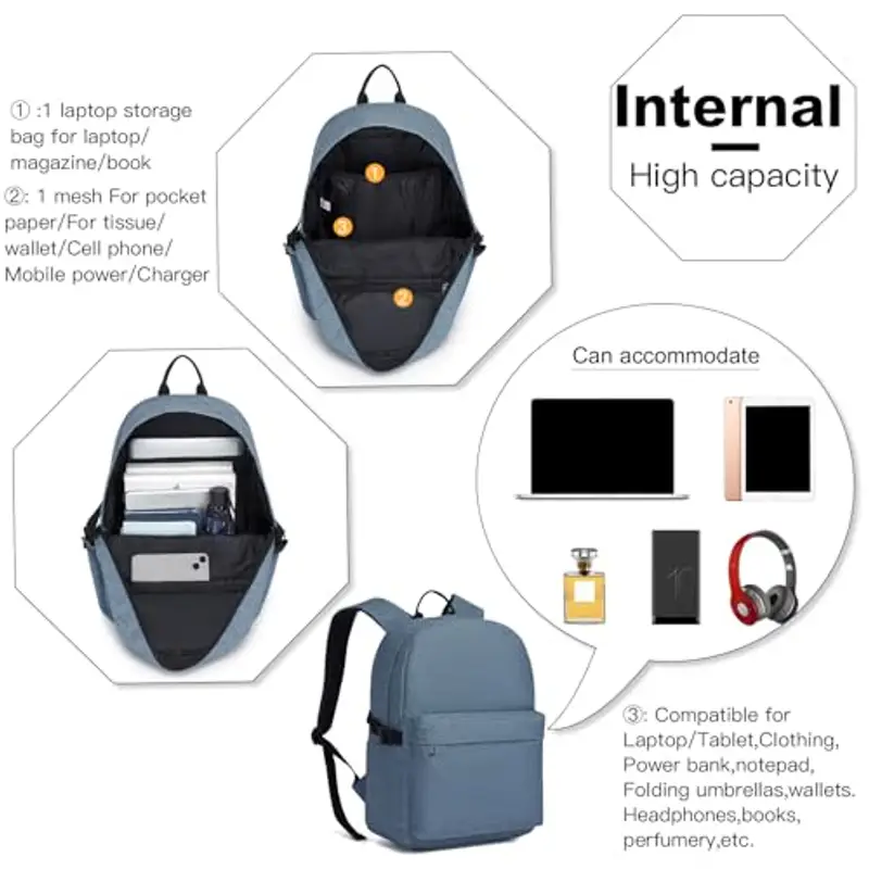 KONO Zaino casual Uomo Multicolore 1600809 miniatura 3