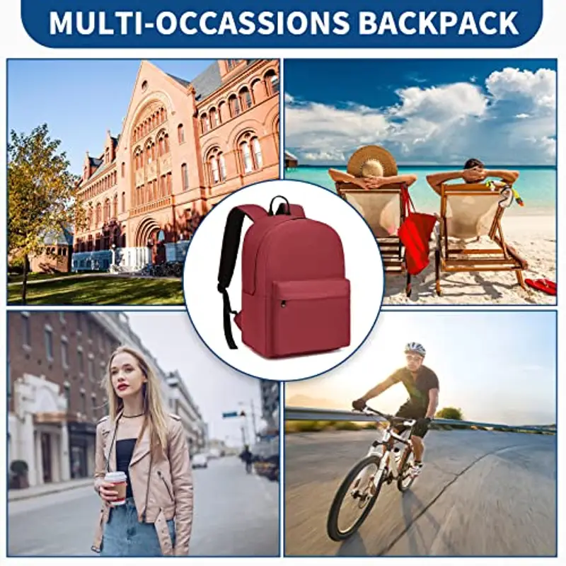 KONO Zaino casual Uomo Rosso 1600808 miniatura 2