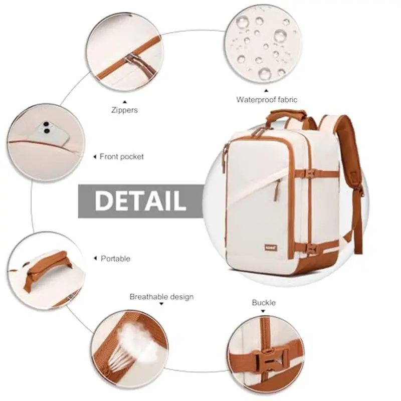 KONO Zaino da viaggio Marrone 1919912 miniatura 3