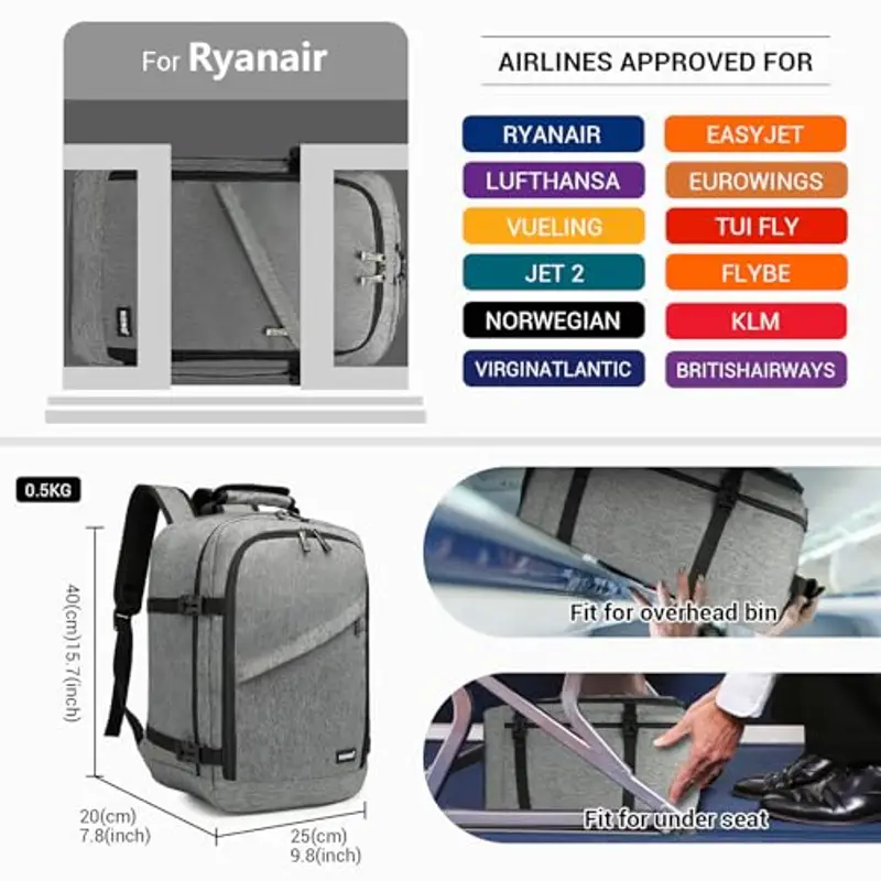 KONO Zaino da viaggio Marrone 1919909 miniatura 2