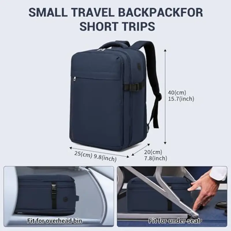 KONO Zaino da viaggio Donna Blu 1918068 miniatura 2