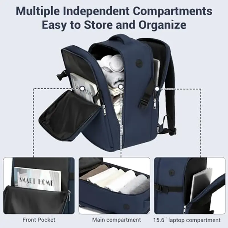 KONO Zaino da viaggio Donna Blu 1918068 miniatura 3