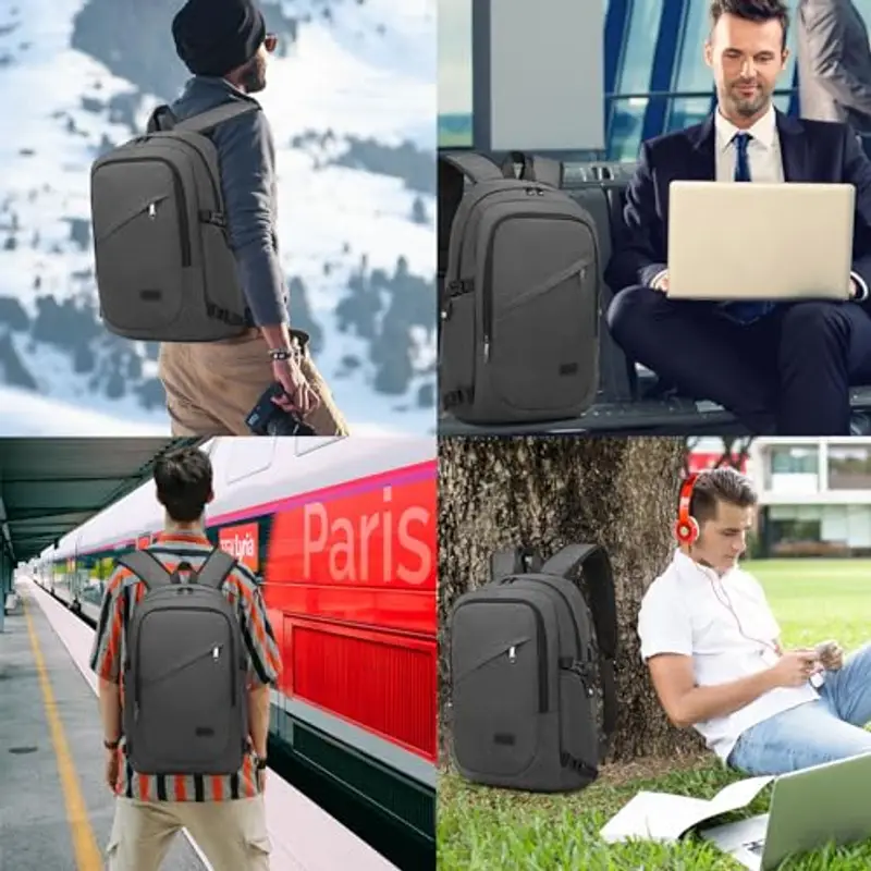 KONO Zaino da viaggio Uomo Grigio 1961934 miniatura 2