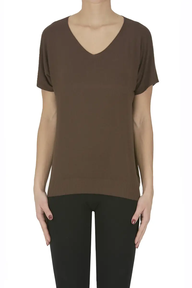 Pullover maniche corte Marrone