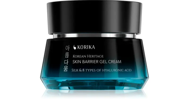 Korean Heritage Silk & 8 tipi di acidi ialuronici Barrier Gel crema idratante e lenitiva 50 ml