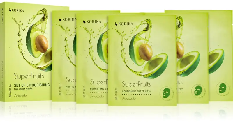 SuperFruits maschera per il viso a prezzo ridotto effetto nutriente Avocado 5× 25 g