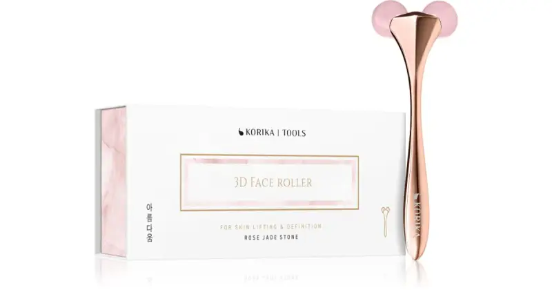 Tools 3D Roller Rose Jade Stone rullo per massaggi per il viso Rose Jade Stone