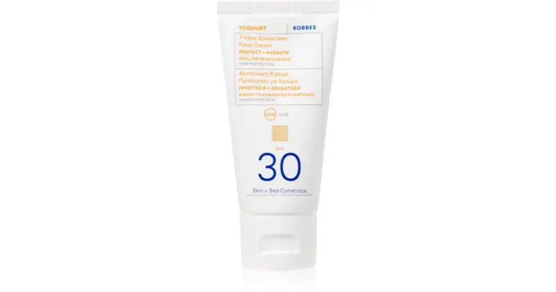 Yoghurt crema protettiva colorata SPF 30 50 ml