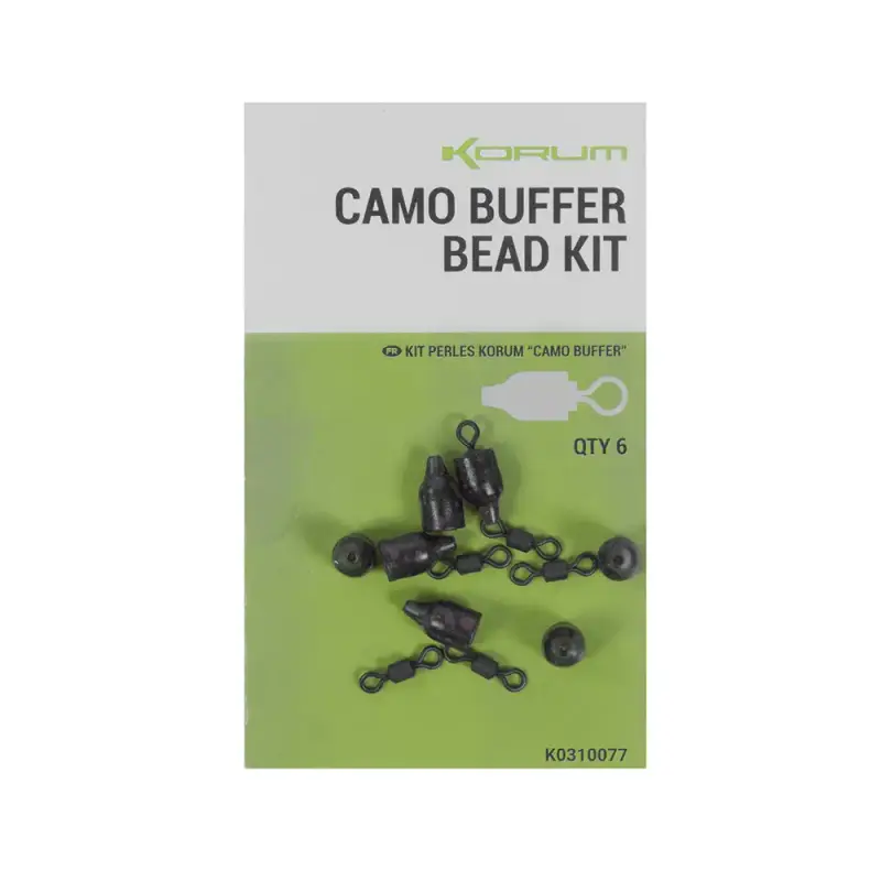 Kit di perline Korum camo buffer (x6)