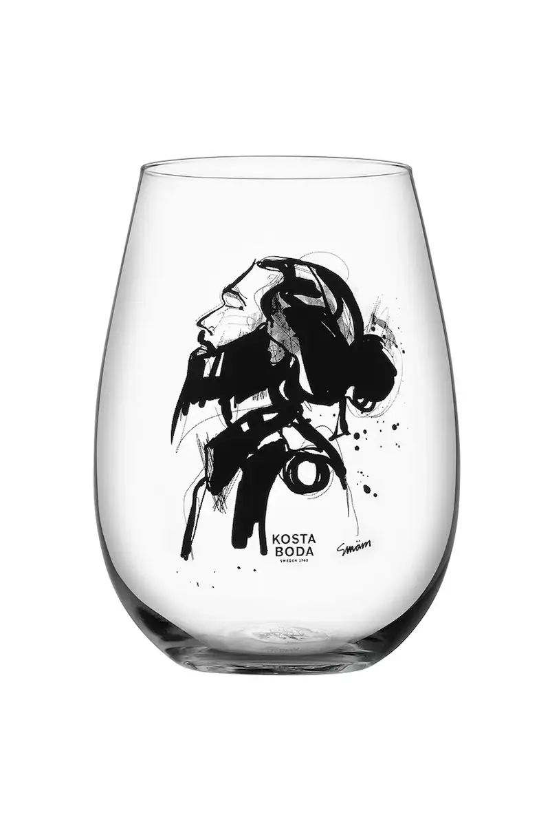 set bicchieri Love Him 570 ml pacco da 2 colore trasparente Transparente