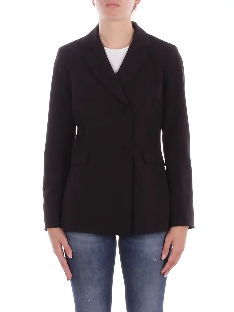Giacca Donna KOSTUMN1° Nero Giacca doppiopetto 2 bottoni