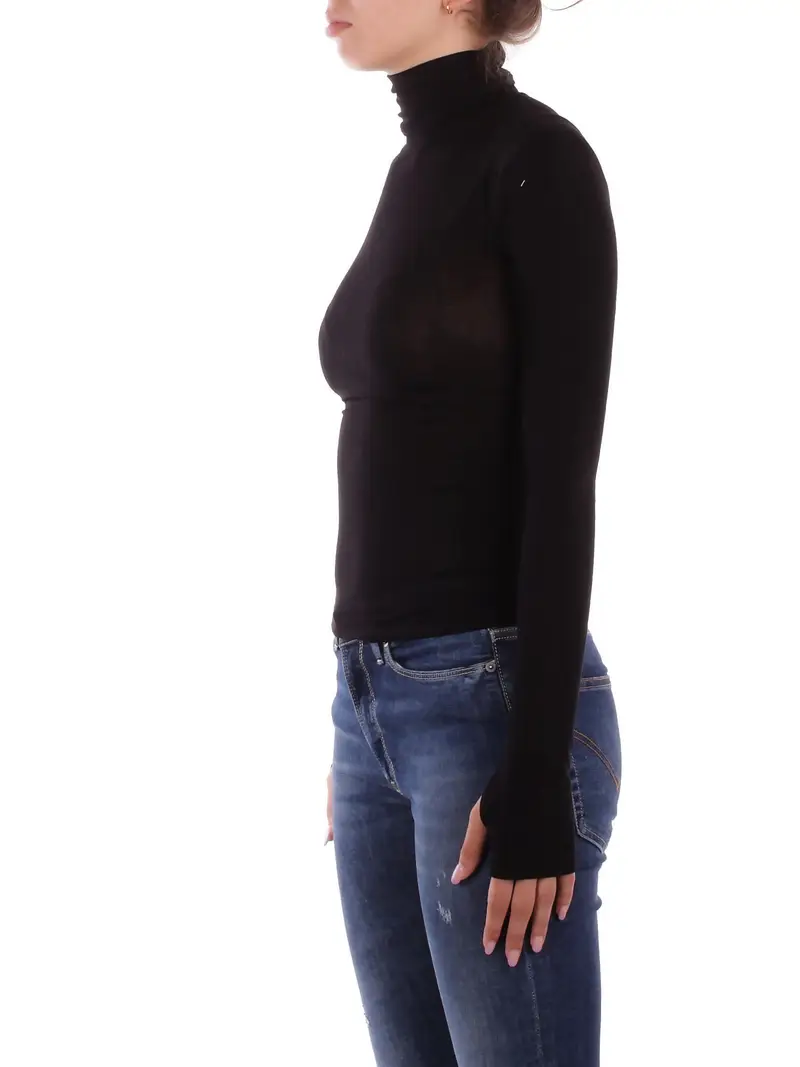 Maglia Donna KOSTUMN1° Nero Lupetto manica lunga miniatura 2