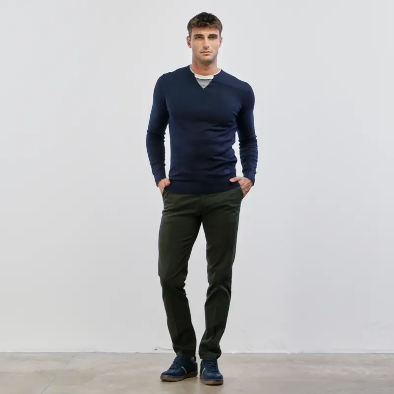 Pantaloni verdi con tasche