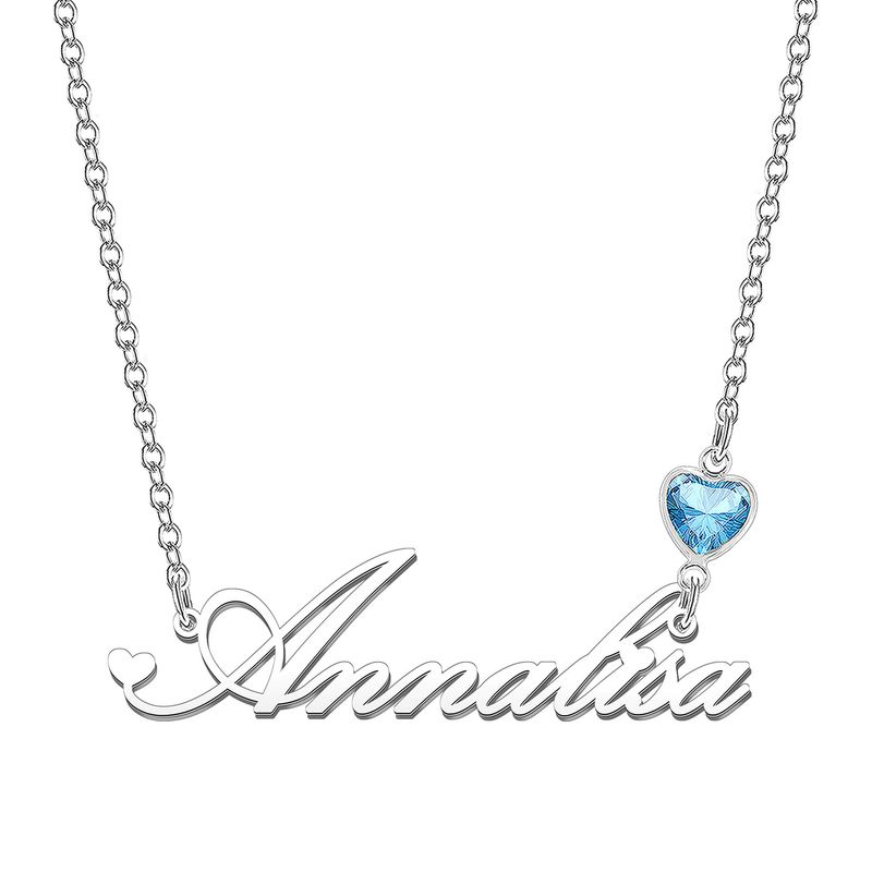 KRAVEN Collana Donna Pietra Nascita Blu