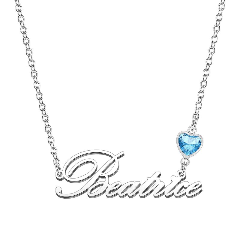 KRAVEN Collana Donna Pietra di Nascita Blu