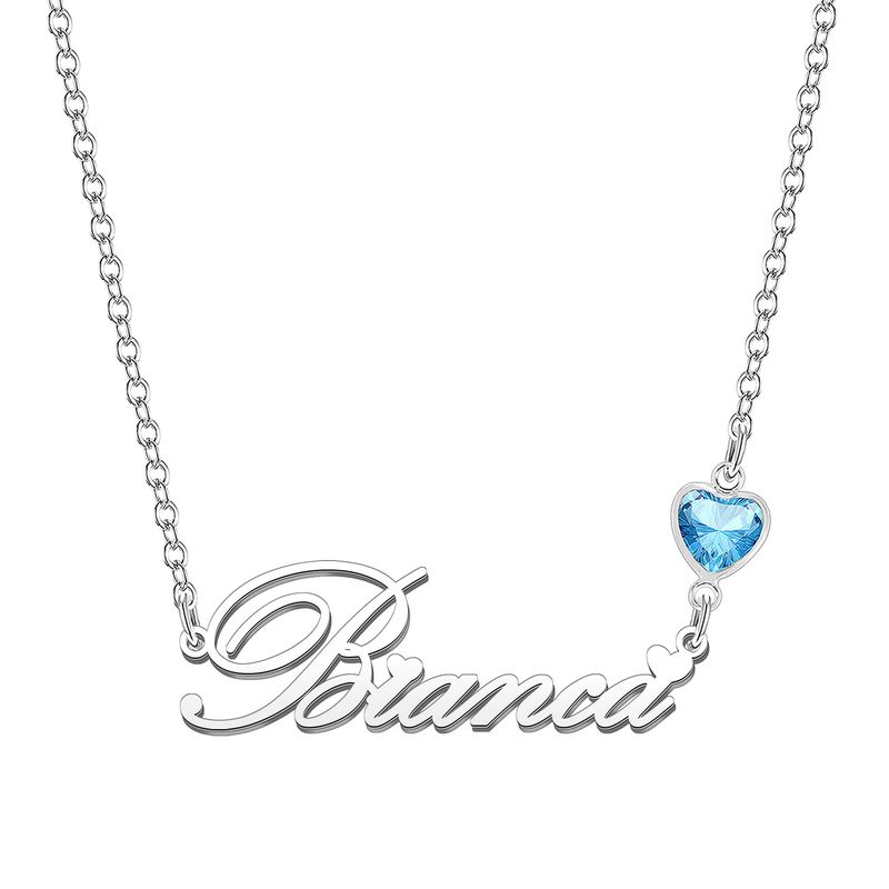 KRAVEN Collana Donna Pietra di Nascita Blu