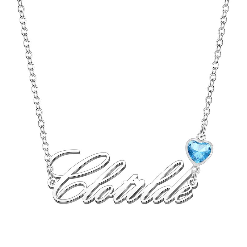 KRAVEN Collana Donna Pietra Blu Personalizzata