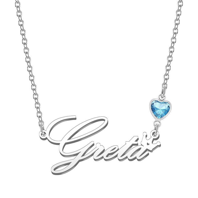 KRAVEN Collana Donna Pietra Nascita Blu