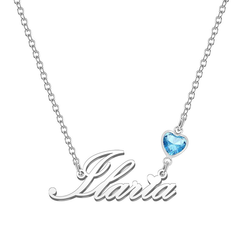 KRAVEN Collana Donna Pietra Blu Personalizzata