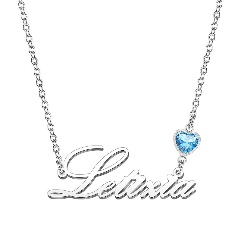 KRAVEN Collana Donna Pietra di Nascita Blu