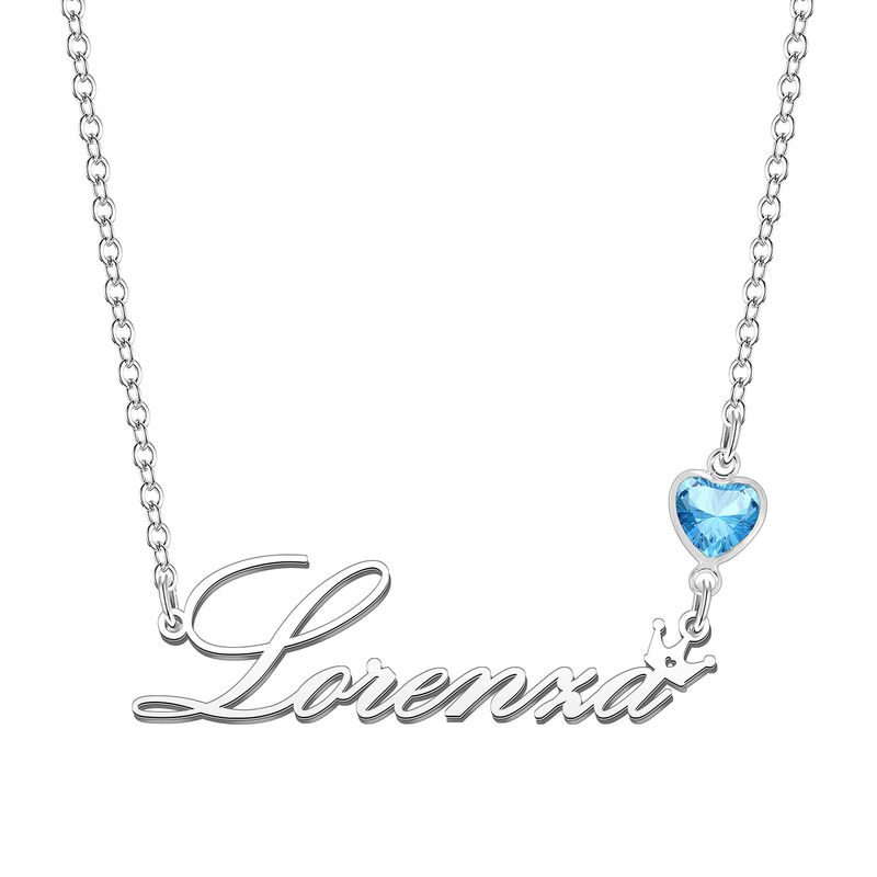 KRAVEN Collana Personalizzata Pietra Blu