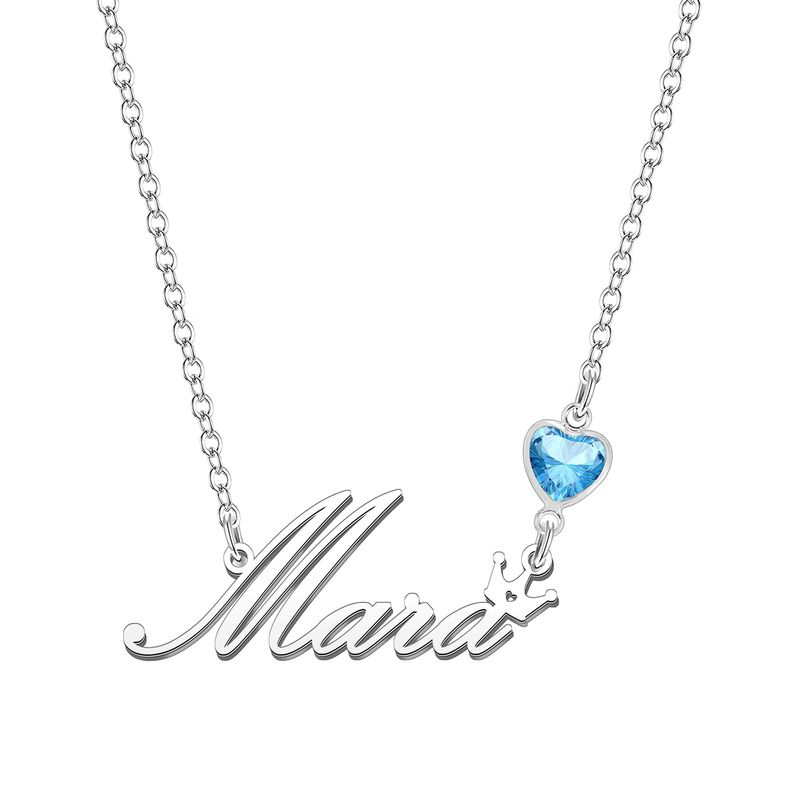 KRAVEN Collana Donna Pietra Nascita Blu