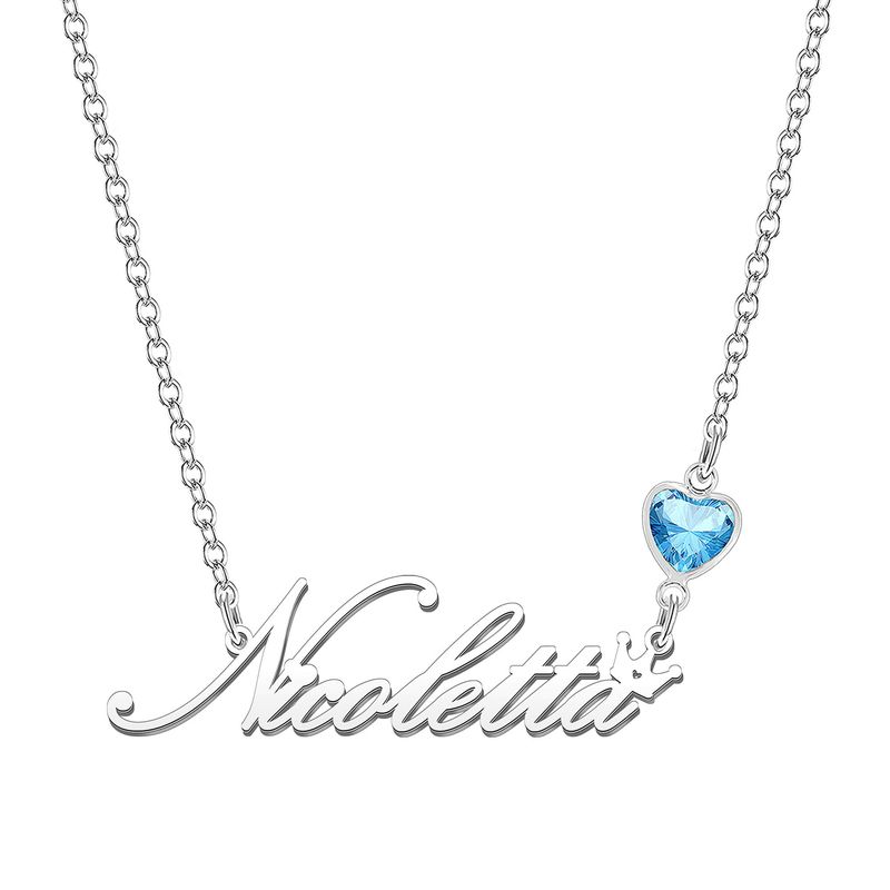 KRAVEN Collana Donna Pietra di Nascita Blu - Nicoletta