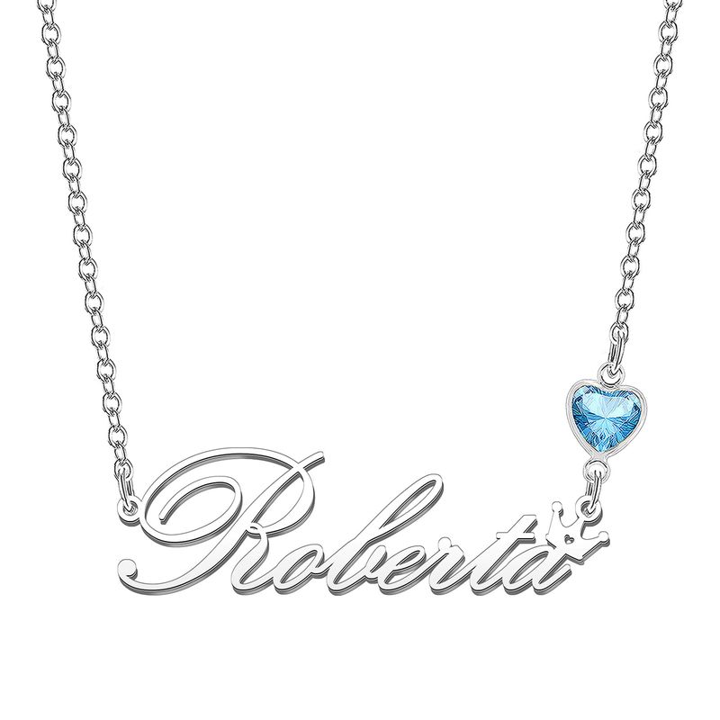 KRAVEN Collana Donna Pietra Nascita Blu