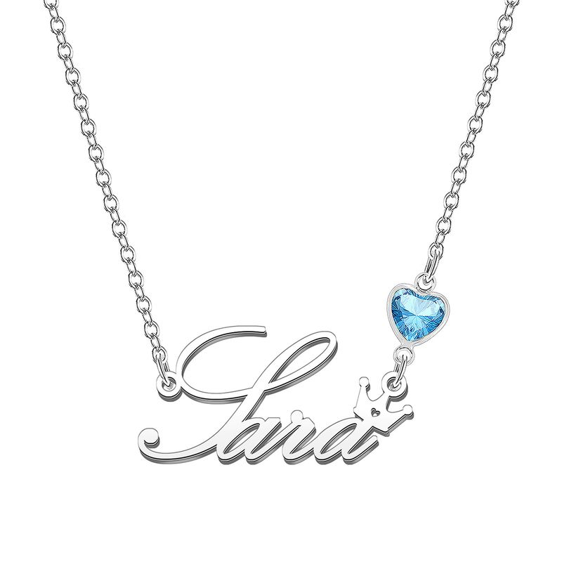 KRAVEN Collana Donna Pietra Nascita Blu