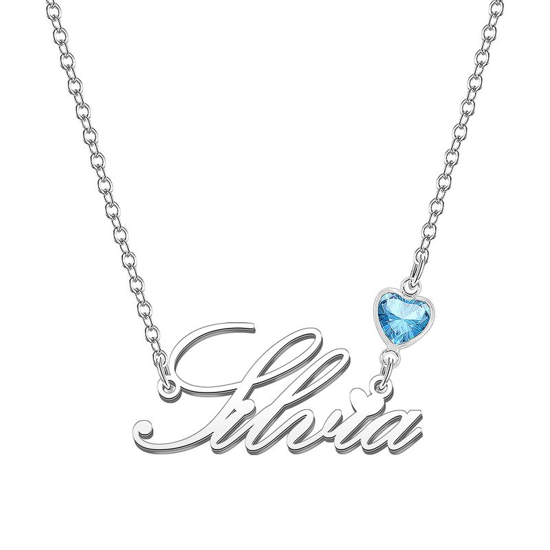 KRAVEN Collana Donna Pietra di Nascita Blu