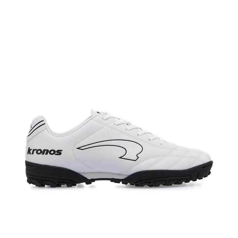 Scarpe da calcio bianche con maxi logo da uomo