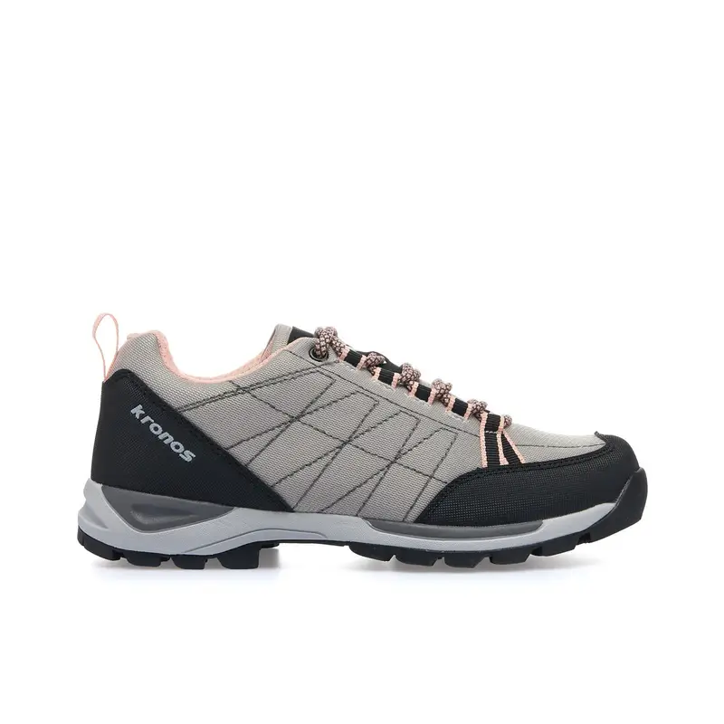 Sneakers beige da trekking con lacci elastici